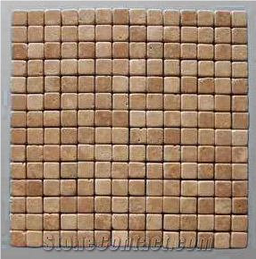 San Juan Travertine Rustic Mosaic, Travertino a La Veta Mosaic