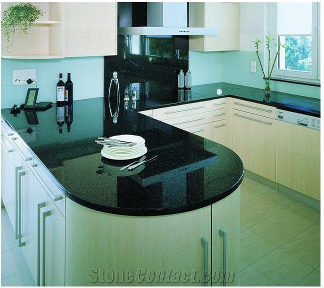Nero Assoluto Belfast Granite Countertop, Belfast Black Granite Countertop