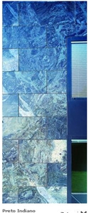 Preto Indiano Granite Wall Cladding, Preto Indiano Black Granite Wall