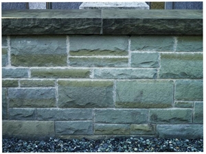 Rooterberg Blaugrau Sandstone Mushroomed Wall Cladding Tiles