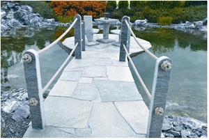 Zeleni Kvarcit Flagstone Pavers, Oplotnica Zeleni Granite Pavement