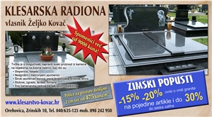Promotion Impala Black Granite Monument