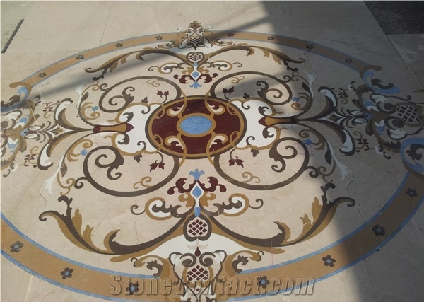 Floor Design Medallion with Nova Beige Marble
