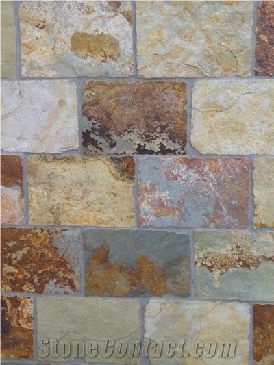 Autumn Rustic Xiamen Slate Tiles, China Rust Slate Tiles