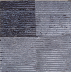 Jerusalem Grey Limestone Grooved Tiles