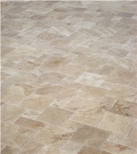 Sitra Travertine Tumbled French Pattern Applications