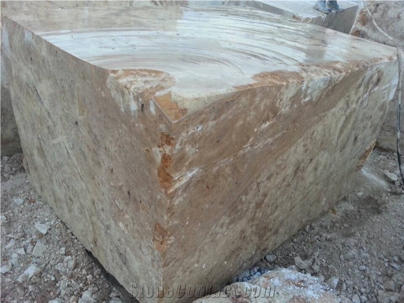 Golden Brown Marble Block, Turkey Brown Marble