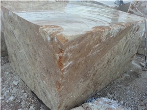 Golden Brown Marble Block, Turkey Brown Marble