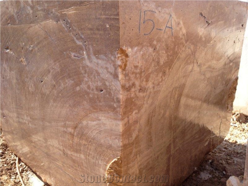 Golden Brown Marble Block, Turkey Brown Marble