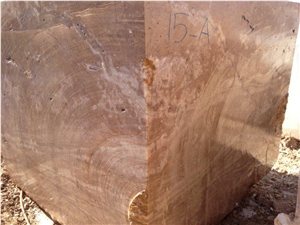 Golden Brown Marble Block, Turkey Brown Marble