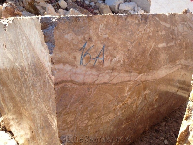 Golden Brown Marble Block, Turkey Brown Marble