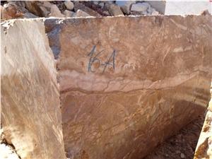 Golden Brown Marble Block, Turkey Brown Marble