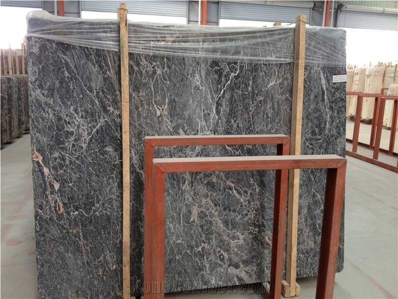 Jaguar Marble Slabs, Saint Laurent, Turkey Grey Marble
