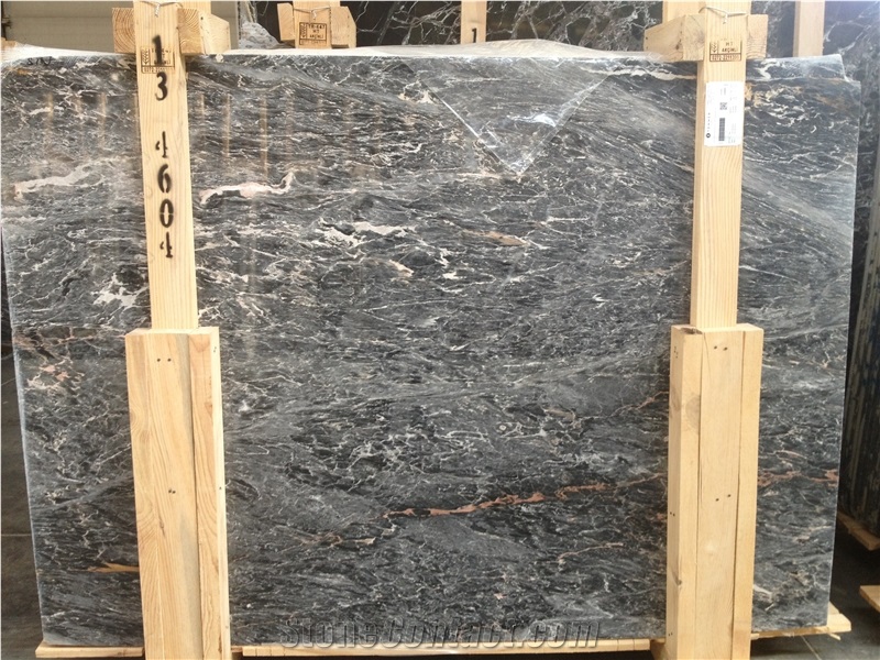 Jaguar Marble Slabs, Saint Laurent, Turkey Grey Marble