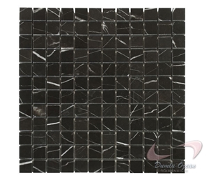 Medi Black Marble Polished Mosaic