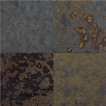 Brazilian Multicolor Cleft Slate Tiles