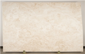 Durango Fiorito Travertine Slabs 2 cm Honed Filled, Mexico Beige Travertine