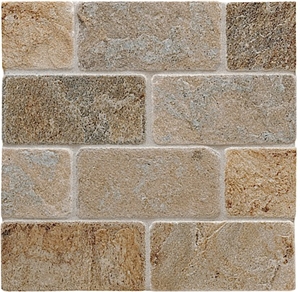 Shabui Stone Collections Tumbled Rustic Slate 3 X 6 Field Tile in Kitaro