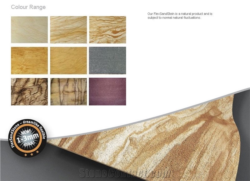 FlexSandStein Sandstone Thin Veneer