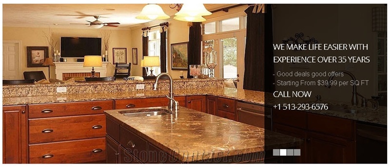 Caffe Bruno Marble Kitchen Countertop, Caffe Bruno Brown Marble Kitchen Countertops