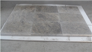 Silver Travertine Pattern Set - 406x610x30 mm - Tumbled