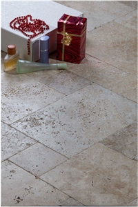 Beige Travertine French Pattern Small Set