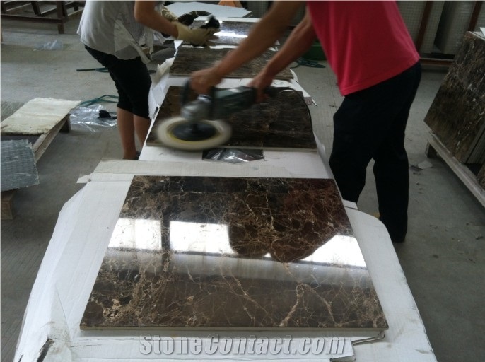 Emperador Dark Marble Ceramic Composite Tile