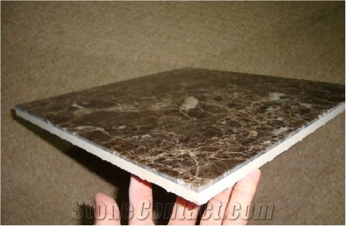 Emperador Dark Marble Ceramic Composite Tile