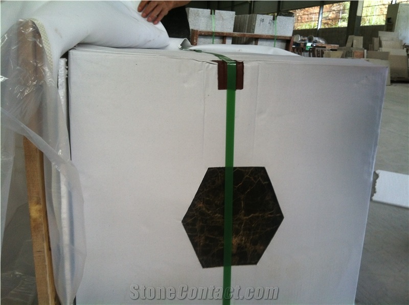 Emperador Dark Marble Ceramic Composite Tile