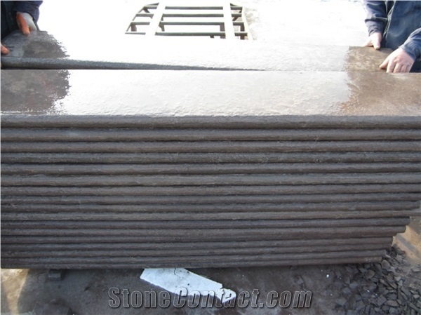 Cloudy Sandstone Stairs & Steps, Brown Sandstone Stair Treads, Stair Riser