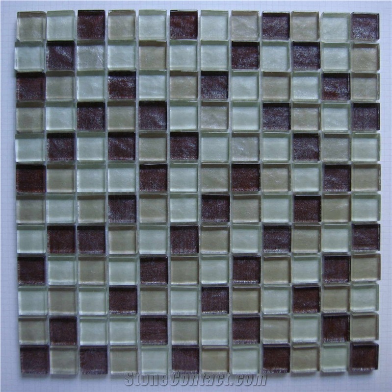 High Quality Glass and Marble Mosaic Tile (HCM-X-019)