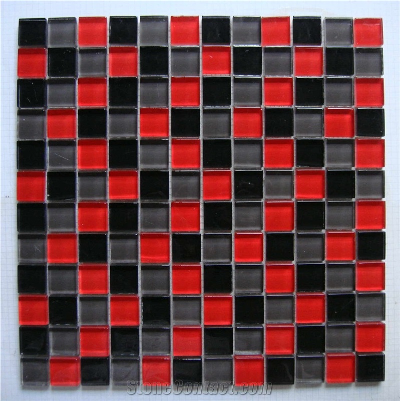 High Quality Glass and Marble Mosaic Tile (HCM-X-023)