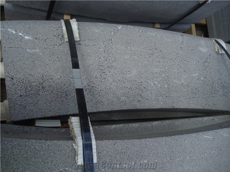Hainan Bluestone Kerbs, Machine Cut or Sawn Finished Bluestone Curbstone
