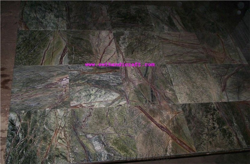 Bidasar Green Marble ,Rain Forest Green Tile