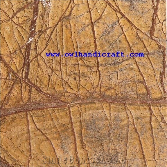 Rainforest Brown , Bidaser Gold, Rainforest Brown Marble Tiles