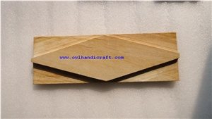 Wall Cladding Stone, Decorative Stone Tile, Teak Wood Sandstone