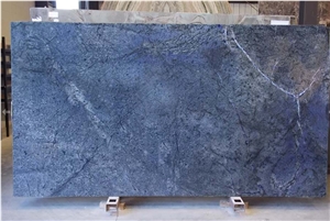 Azul Bahia Granite Polished Slabs, Brazil Blue Granite