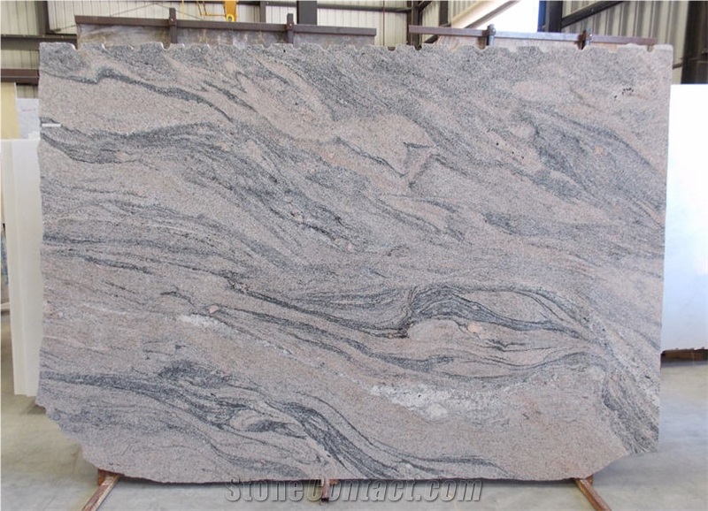 Juparana Champagne Granite Slabs, Ivory Juparana Granite