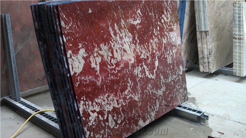Rouge France Marbre Slabs & Tiles, France Red Marble