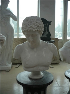 Chinese Stone Head Bust Sculptures
