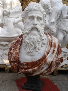 Hand Carved Stone Bust, Fangshan/ Quyang Sculpture