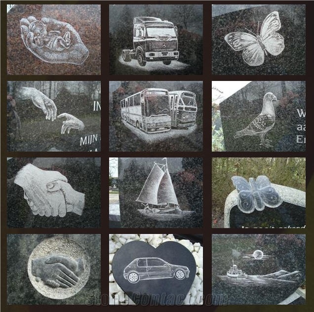 Laser Etched Headstones
