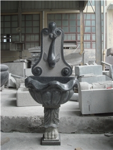 G654 Wall Mounted Fountain Wall Fountain, G654 Black Granite Wall Mounted Fountain
