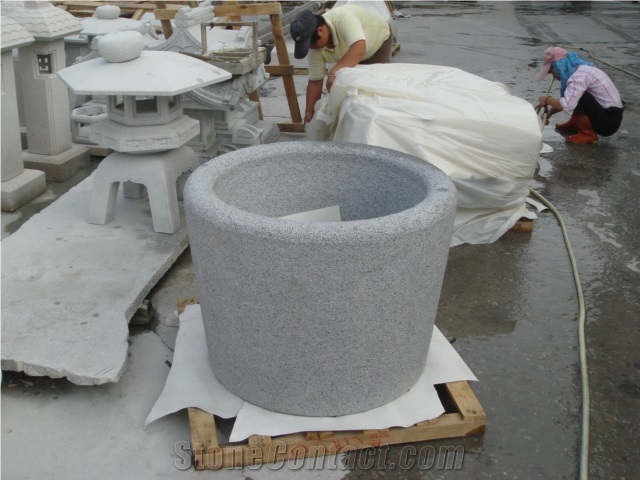 Red Granite Planters
