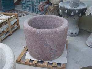 Red Granite Planters