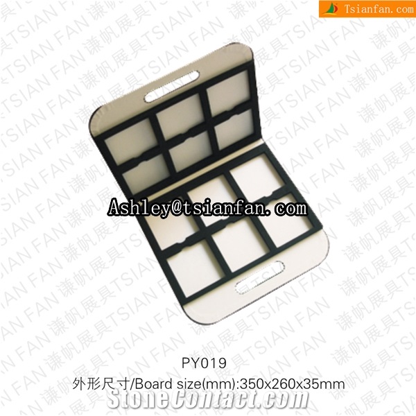 Cy019 Stone Sample Displays,stone Display Book,marble Display Case