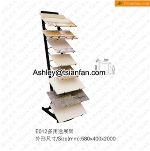 E012 WATERFALL TILE DISPLAY,METAL STEP DISPLAYS,METAL DISPLAYS