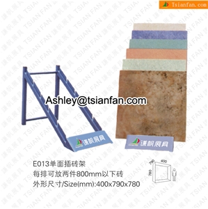 E013 WATERFALL RACK,STEP uP DISPLAYS, TILE DISPLAYS