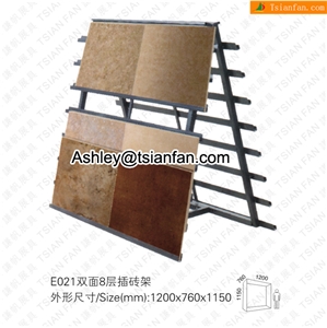 E021 TOWER DISPLAYS,WATERFALL TILE DISPLAY,METAL TILE DISPLAYS
