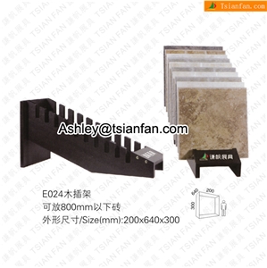 E024 Wood Display Rack,wooden Rack, Wood Tile Rack